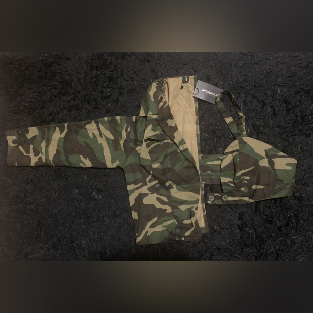 Women’s Camouflage Utility Jacket - Green Camo